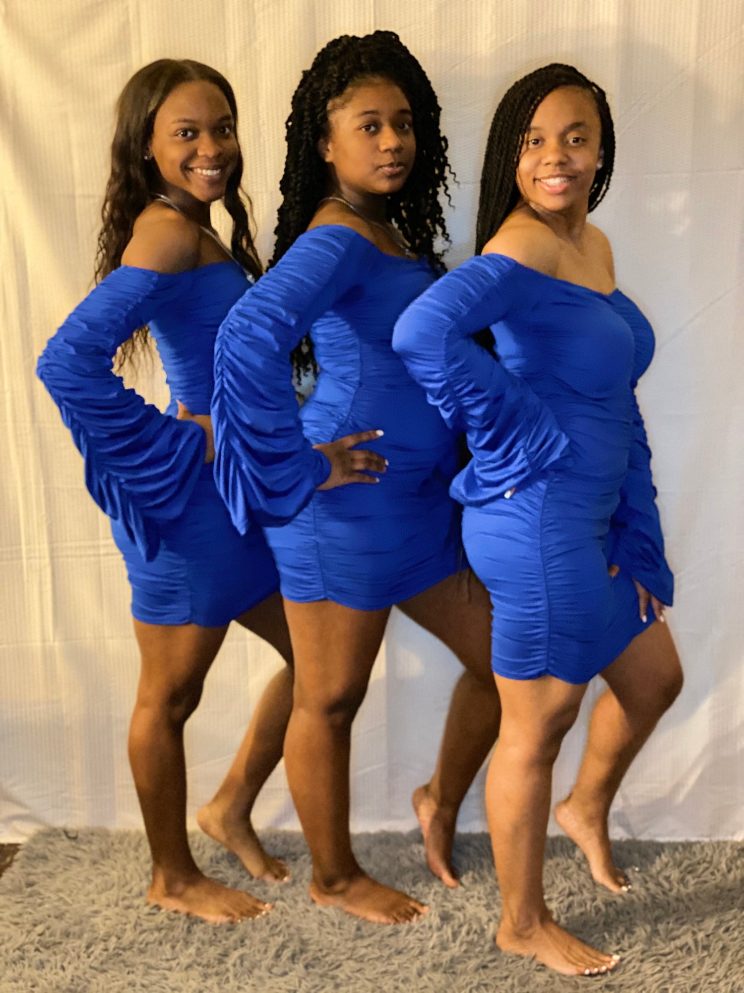 Girls in Blue Dress