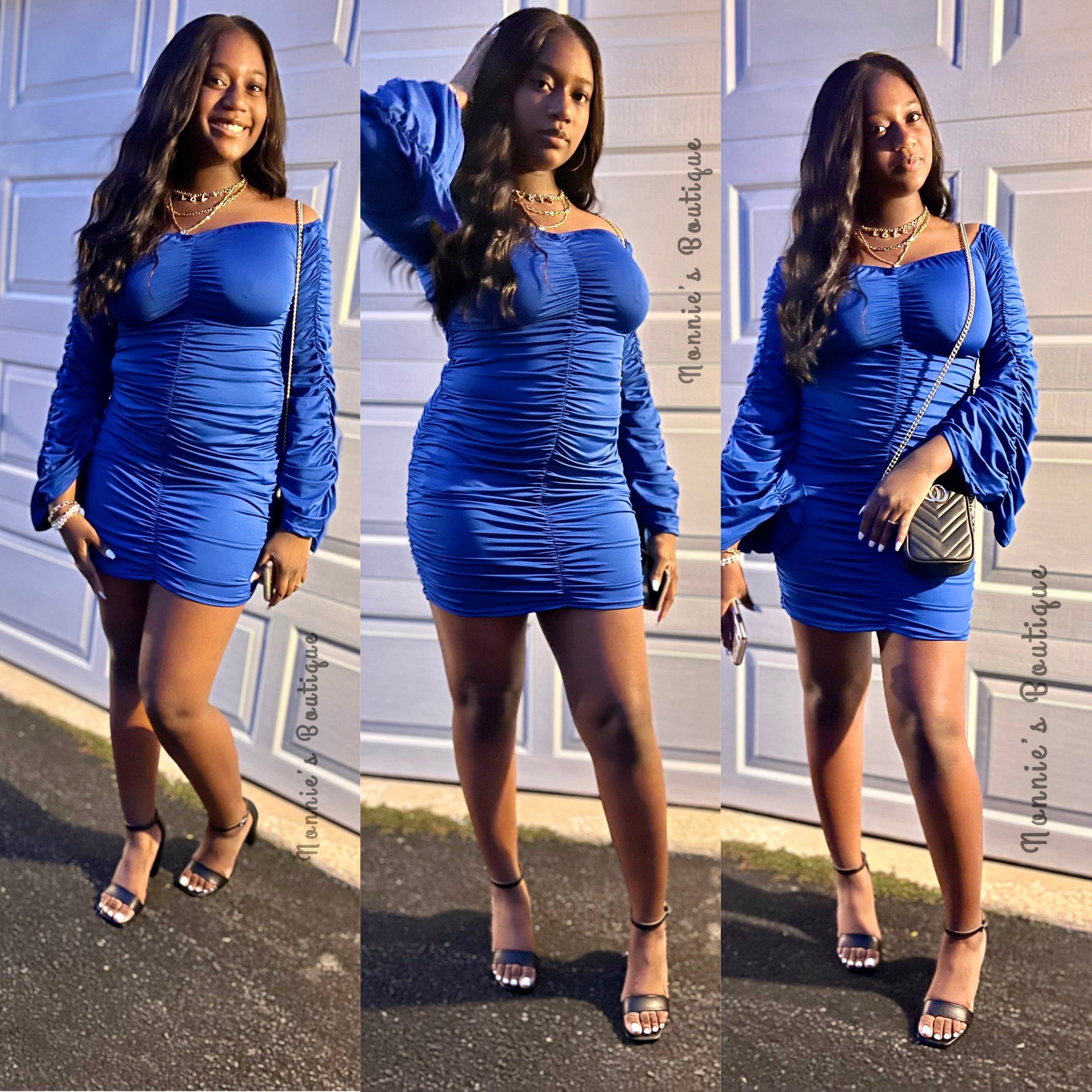 kalene bodycon dress in blue Bodycon Dress in Blue