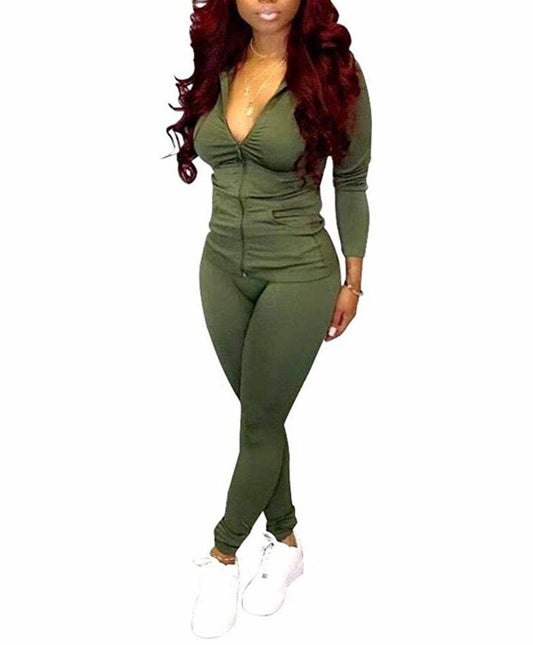 Casual 2pc Set (Olive Green)